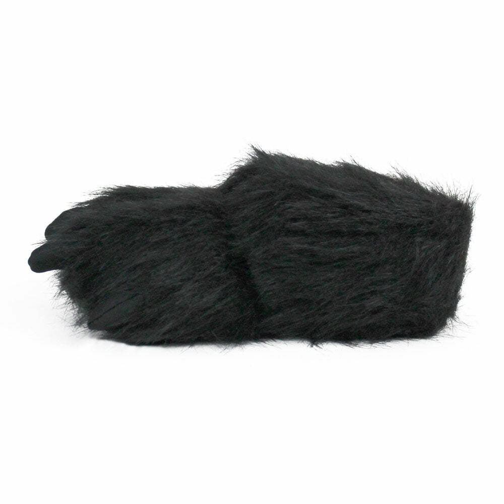 Cozy Black Bear Paw Slippers - Perfect Gift for Halloween, Christmas, Valentine