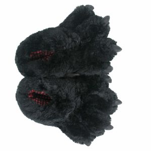 Cozy Black Bear Paw Slippers - Perfect Gift for Halloween, Christmas, Valentine