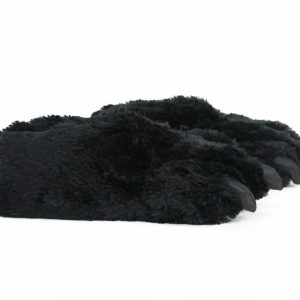 Cozy Black Bear Paw Slippers - Perfect Gift for Halloween, Christmas, Valentine