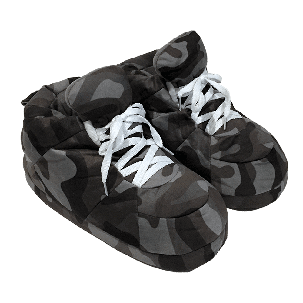 Cozy Black Camo Slippers - Perfect Gift for Loved OnesHoliday Season