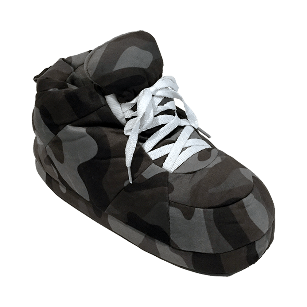 Cozy Black Camo Slippers - Perfect Gift for Loved OnesHoliday Season