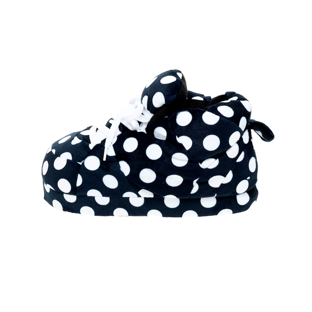 Cozy Black Polka Dot Slippers - Perfect Holiday Gift for Loved Ones This Season