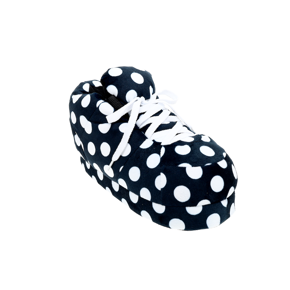 Cozy Black Polka Dot Slippers - Perfect Holiday Gift for Loved Ones This Season