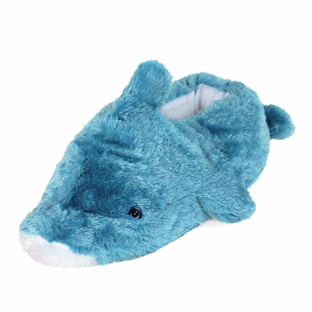 Cozy Blue Dolphin Animal Slippers - Perfect Gift for Halloween, Christmas, Valentine