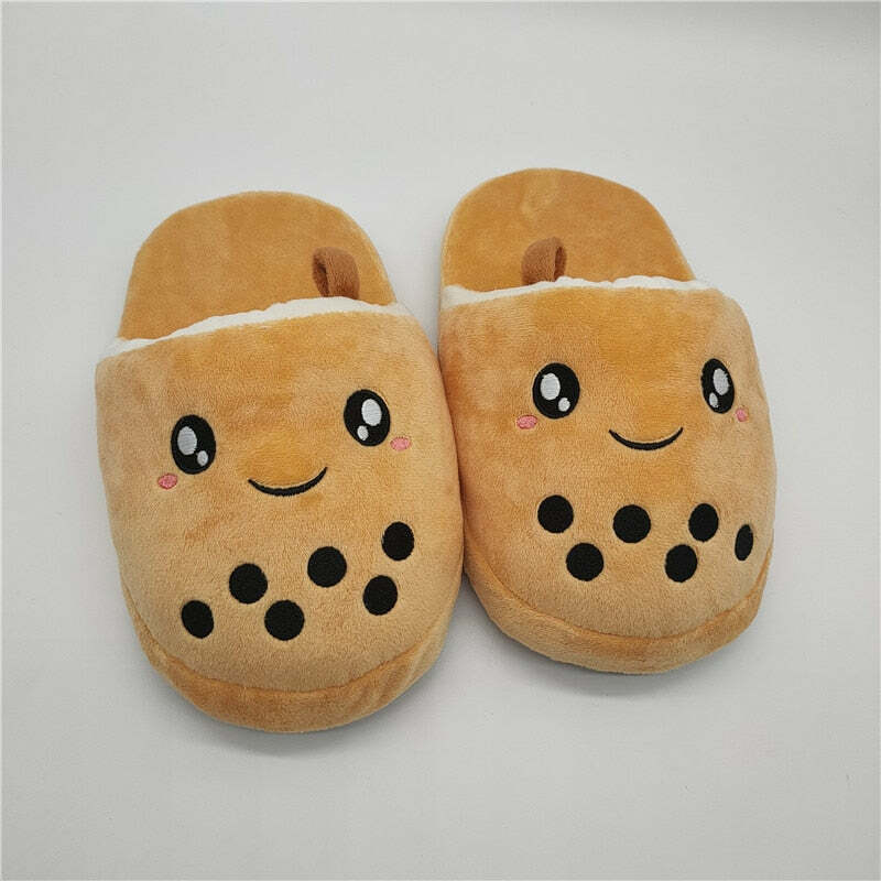 Cozy Boba Slippers - Perfect Gift for LoversHoliday Season, Halloween, Christmas, Valentine