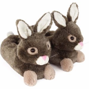 Cozy Brown Bunny Rabbit Slippers - Perfect Gift for Halloween, Christmas, Valentine