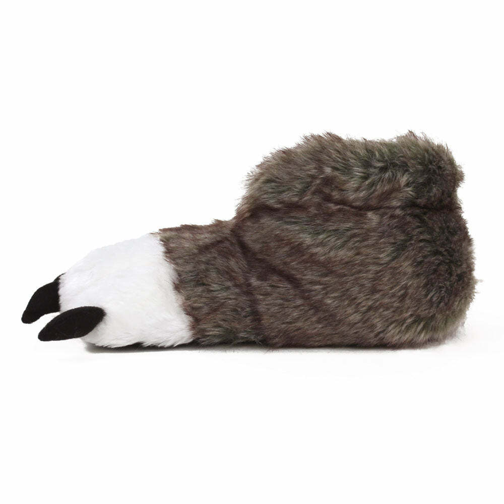 Cozy Brown Wolf Paw Slippers - Perfect Gift for Halloween, Christmas, Valentine