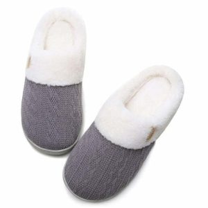 Cozy Cable Knit Slippers - Perfect Holiday Gift for Loved Ones This Christmas Valentine