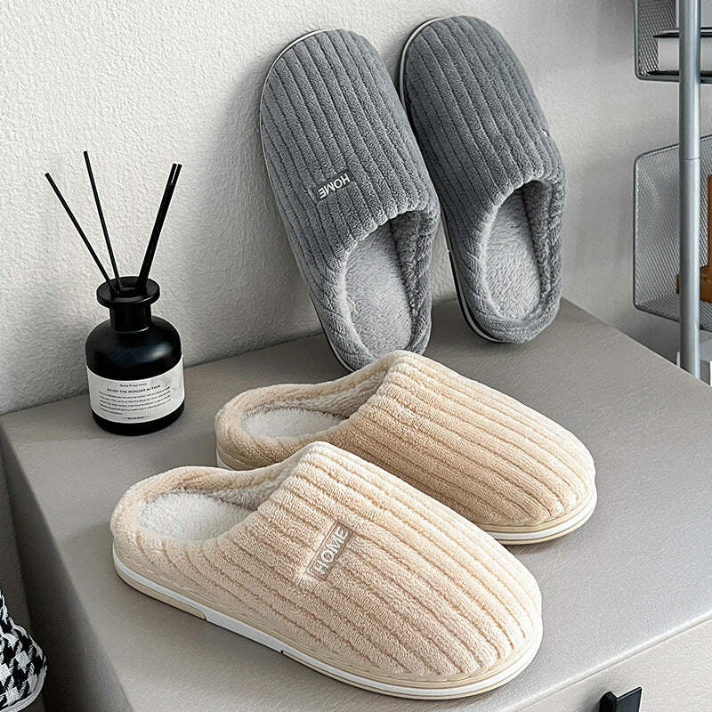 Cozy Corduroy Slippers - Perfect Gift for Loved OnesHoliday Season