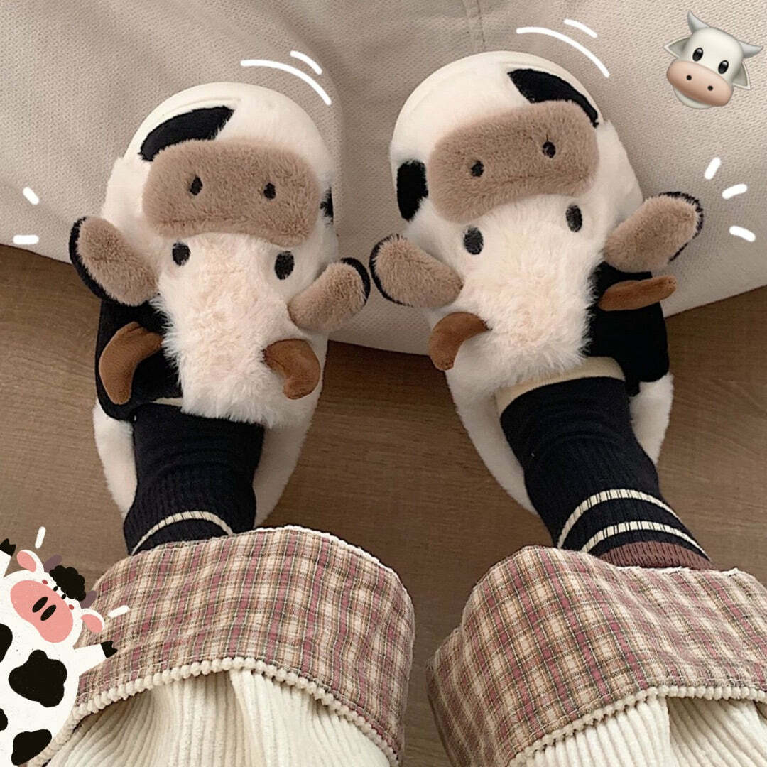 Cozy Cow Slippers - Perfect Gift for Loved OnesHoliday Season