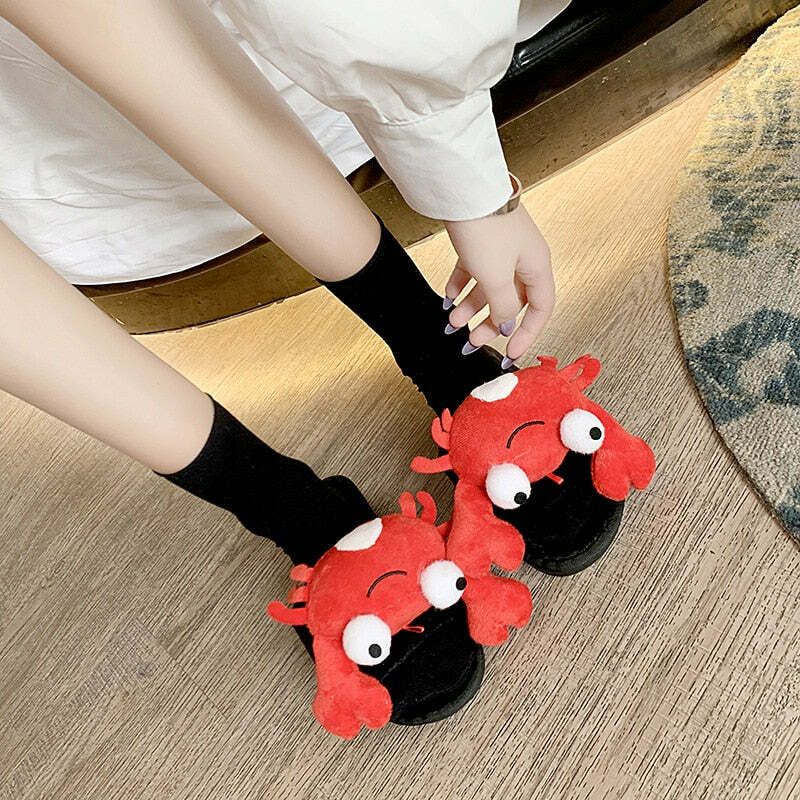 Cozy Crab Slippers - Perfect Gift for LoversHoliday Season, Halloween, Christmas, Valentine