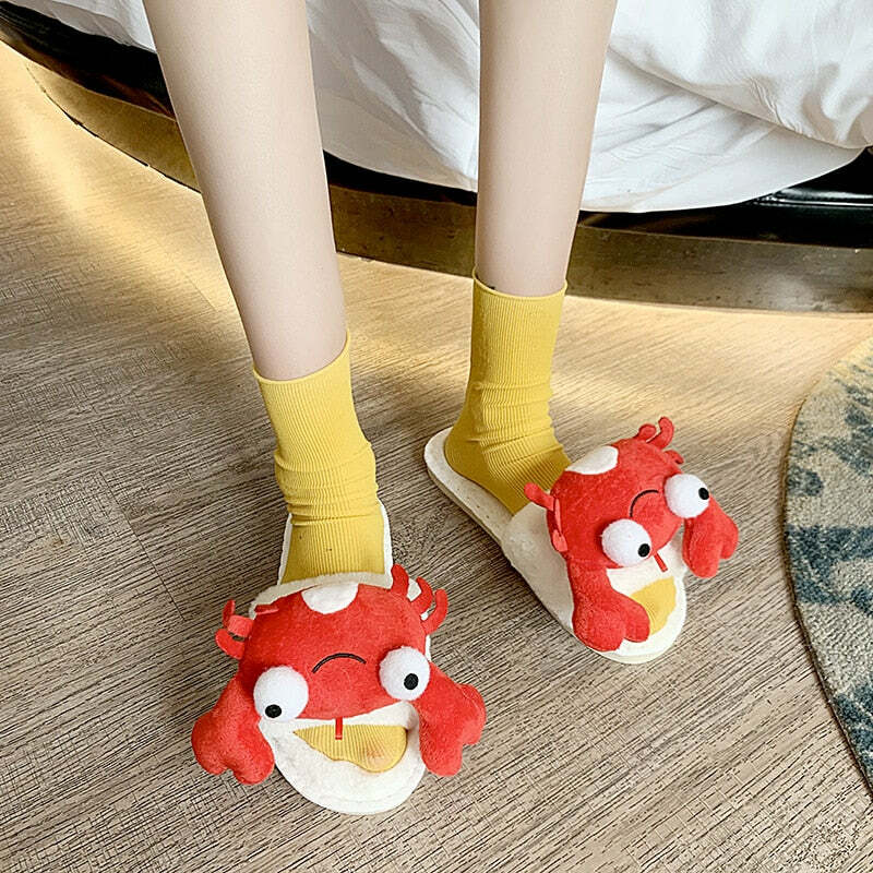 Cozy Crab Slippers - Perfect Gift for LoversHoliday Season, Halloween, Christmas, Valentine