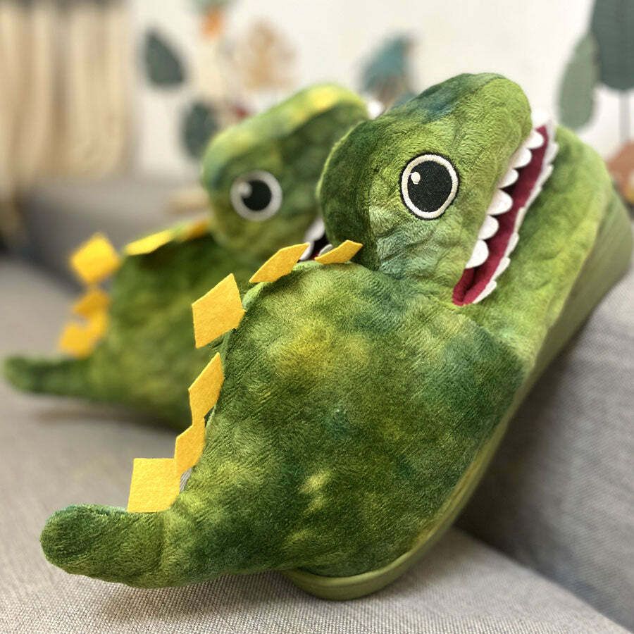 Cozy Derp Dino Slippers - Perfect Gift for Halloween, Christmas, Valentine