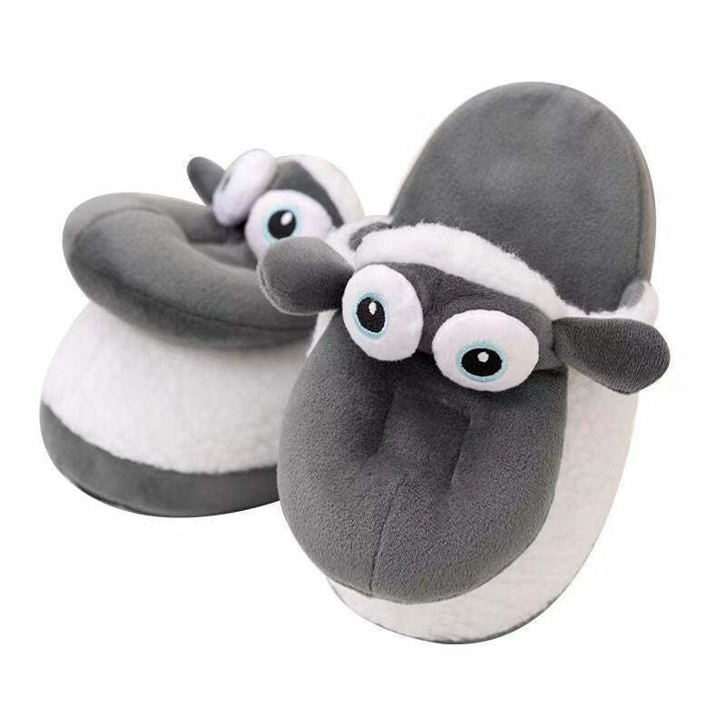 Cozy Derpy Sheep Slippers - Perfect Gift for Halloween, Christmas, Valentine