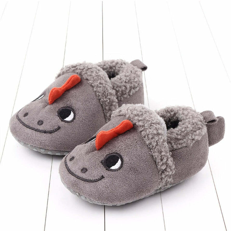 Cozy Dinosaur Slippers for Babies - Perfect Holiday Gift for Halloween, Christmas, Valentine