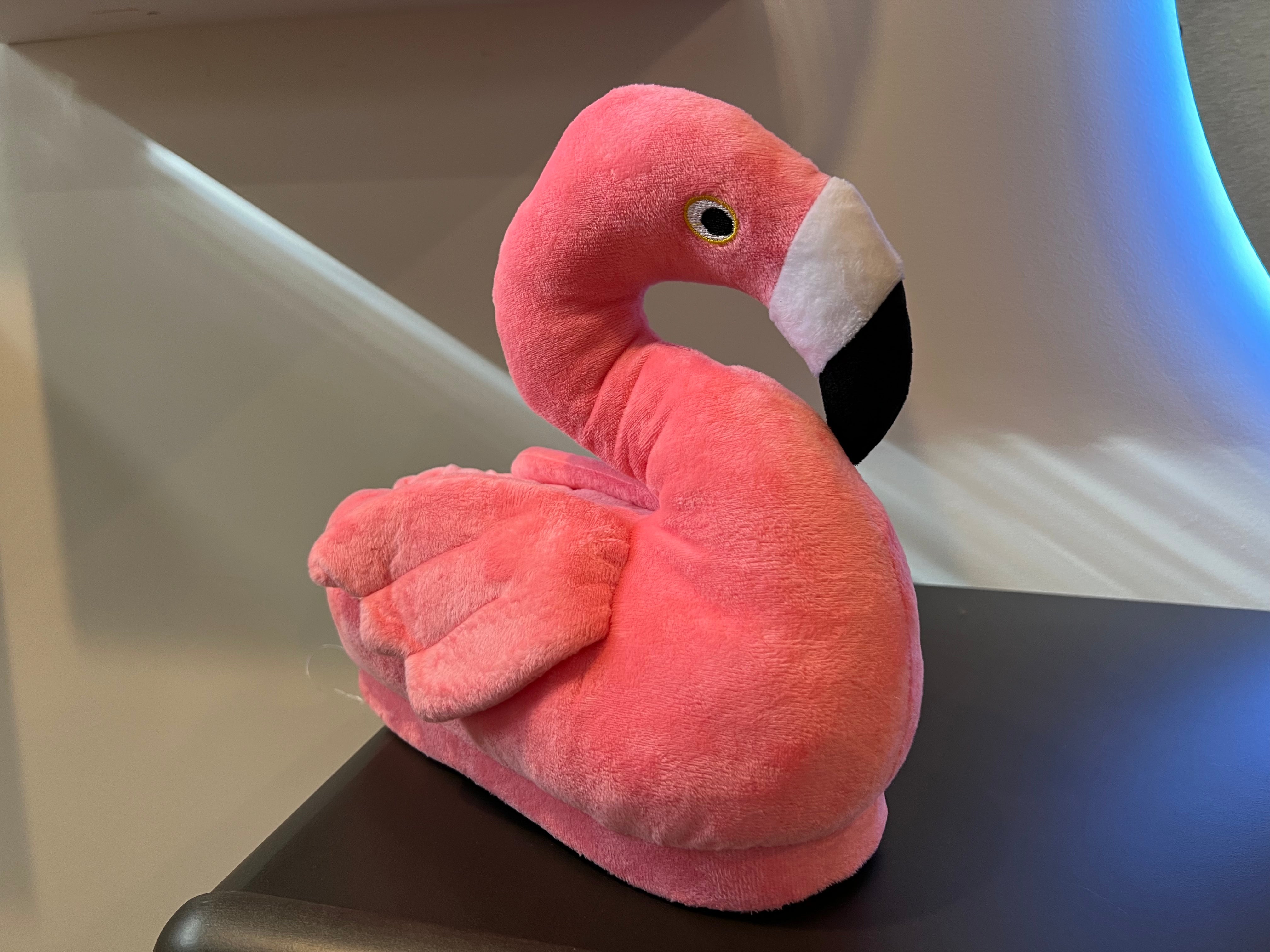 Cozy Frankie the Flamingo Slippers - Perfect Gift for Halloween, Christmas, Valentine