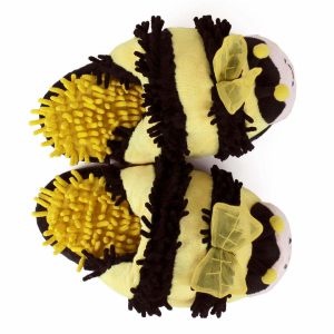 Cozy Fuzzy Bee Slippers - Perfect Gift for Halloween, Christmas, Valentine