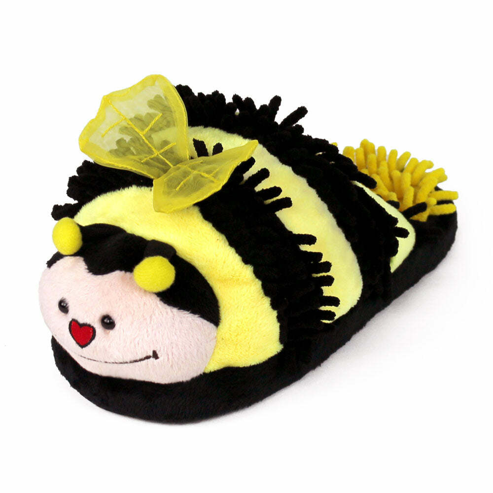 Cozy Fuzzy Bee Slippers - Perfect Gift for Halloween, Christmas, Valentine