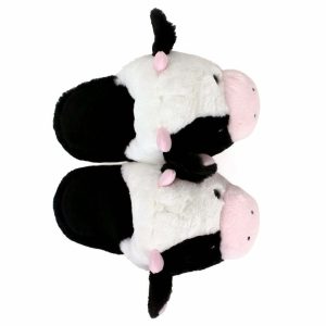 Cozy Fuzzy Cow Slippers - Perfect Gift for Halloween, Christmas, Valentine