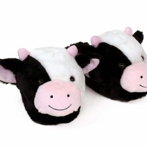 Cozy Fuzzy Cow Slippers - Perfect Gift for Halloween, Christmas, Valentine