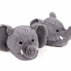 Cozy Fuzzy Elephant Slippers - Perfect Gift for Halloween, Christmas, Valentine