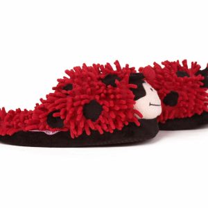 Cozy Fuzzy Ladybug Slippers - Perfect Gift for Halloween, Christmas, Valentine