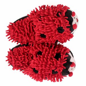 Cozy Fuzzy Ladybug Slippers - Perfect Gift for Halloween, Christmas, Valentine