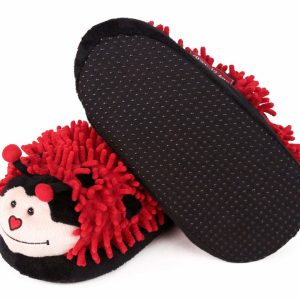 Cozy Fuzzy Ladybug Slippers - Perfect Gift for Halloween, Christmas, Valentine