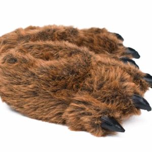 Cozy Grizzly Bear Paw Slippers - Perfect Gift for Halloween, Christmas, Valentine