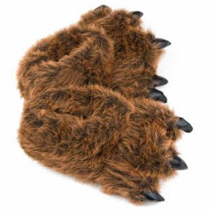 Cozy Grizzly Bear Paw Slippers - Perfect Gift for Halloween, Christmas, Valentine