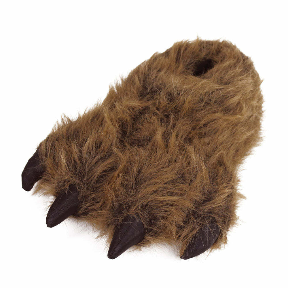 Cozy Grizzly Bear Paw Slippers - Perfect Gift for Halloween, Christmas, Valentine