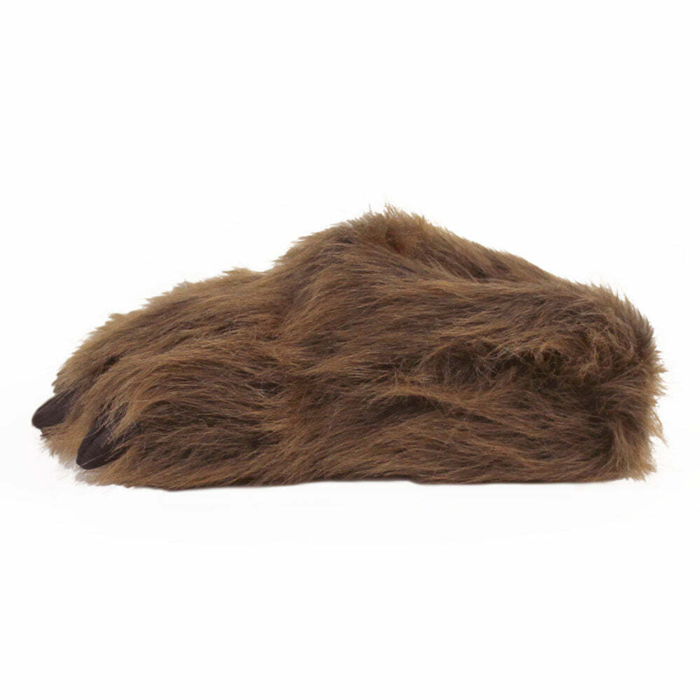 Cozy Grizzly Bear Paw Slippers - Perfect Gift for Halloween, Christmas, Valentine