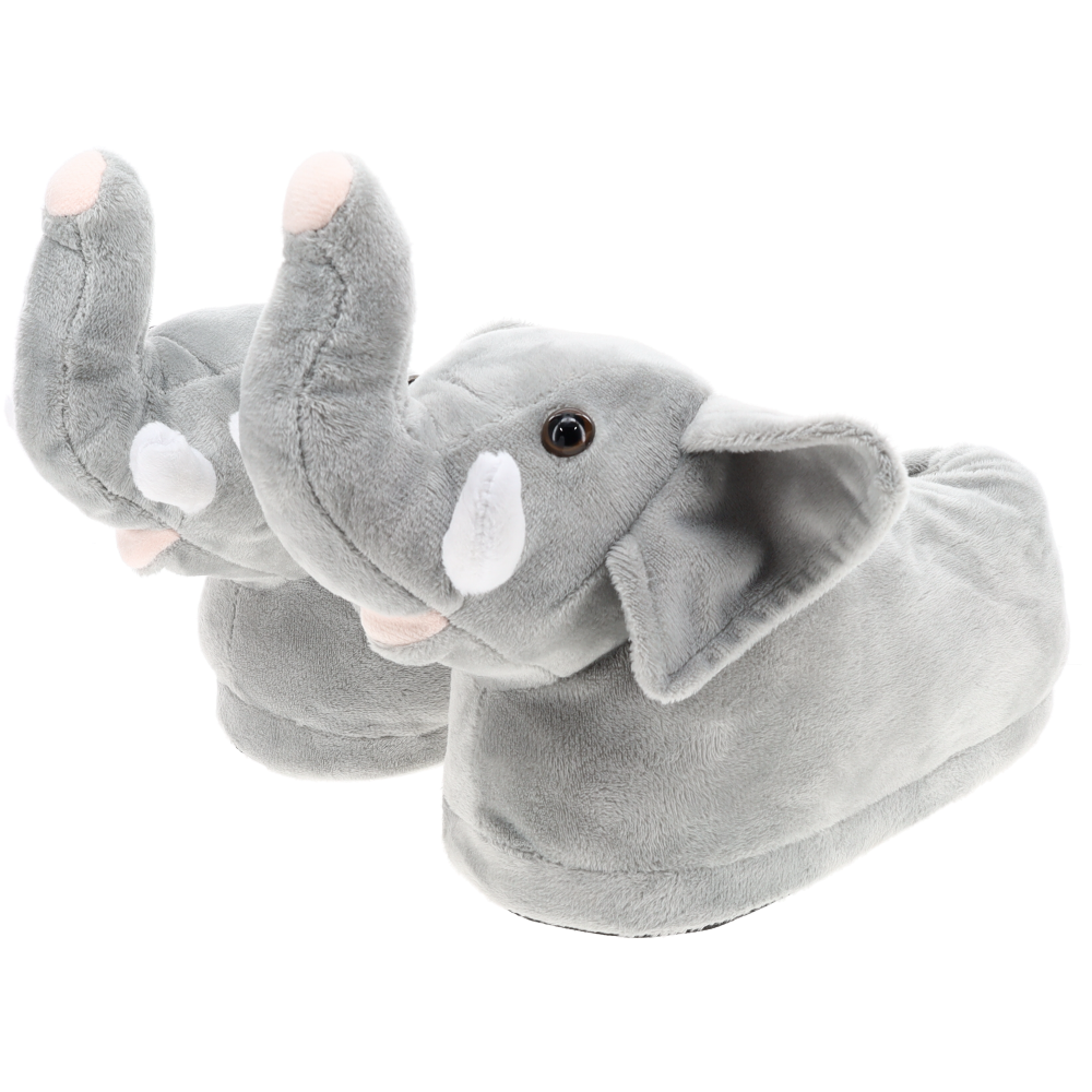 Cozy Gus the Gray Elephant Slippers - Perfect Gift for Halloween, Christmas, Valentine