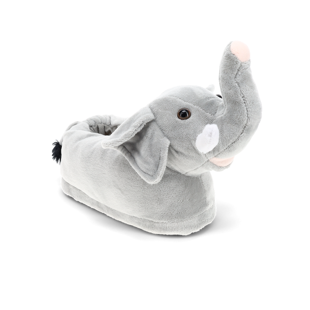 Cozy Gus the Gray Elephant Slippers - Perfect Gift for Halloween, Christmas, Valentine