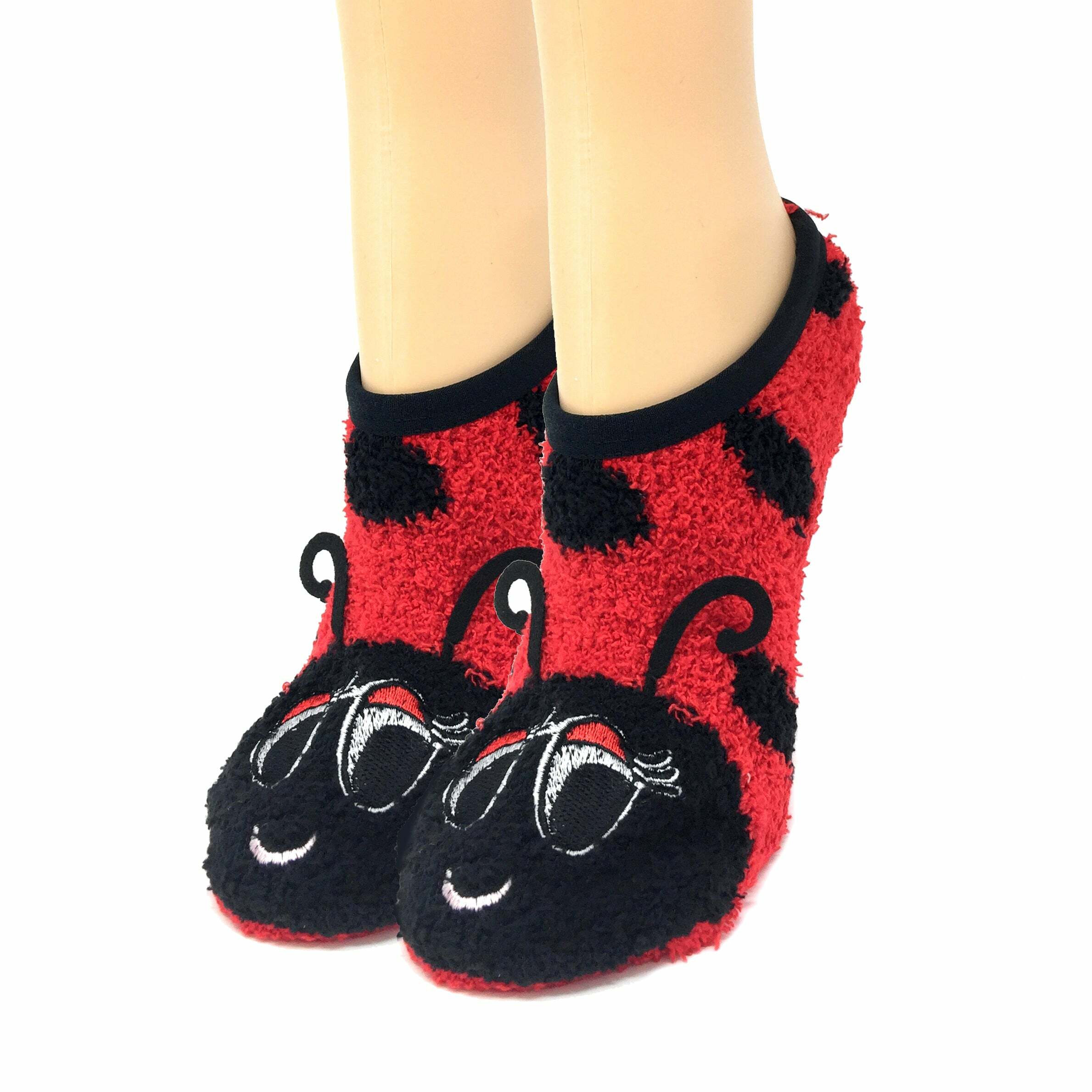 Cozy Lady Bug Sock Slippers - Perfect Gift for Halloween, Christmas, Valentine