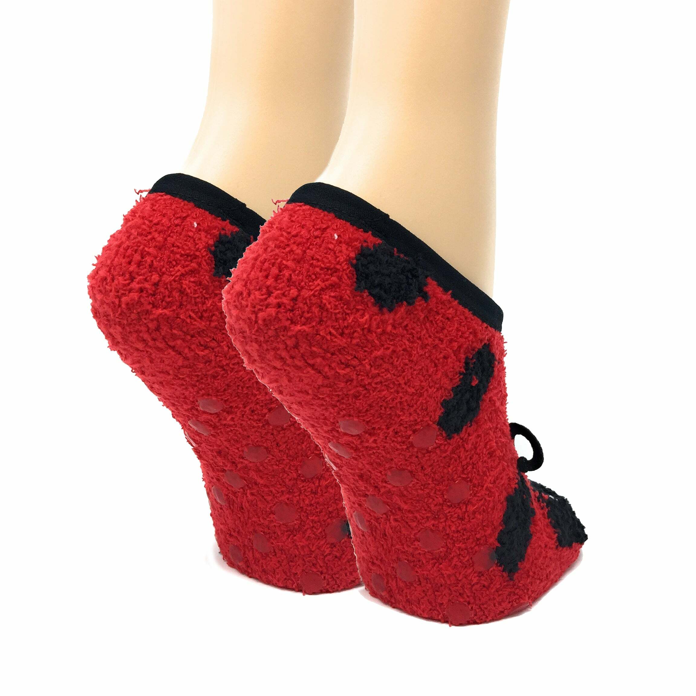 Cozy Lady Bug Sock Slippers - Perfect Gift for Halloween, Christmas, Valentine