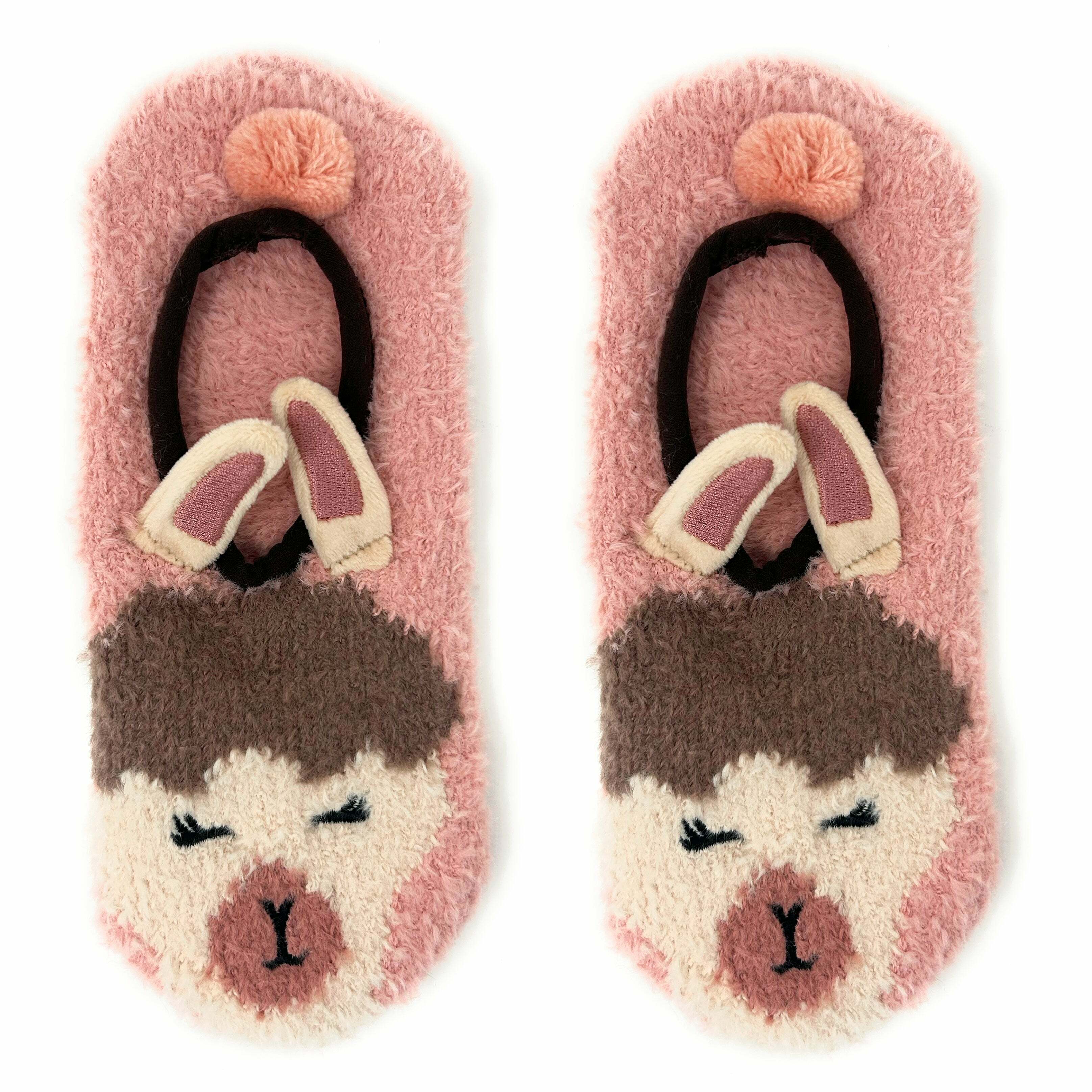 Cozy Llama B OK Sock Slippers - Perfect Gift for Halloween, Christmas, Valentine