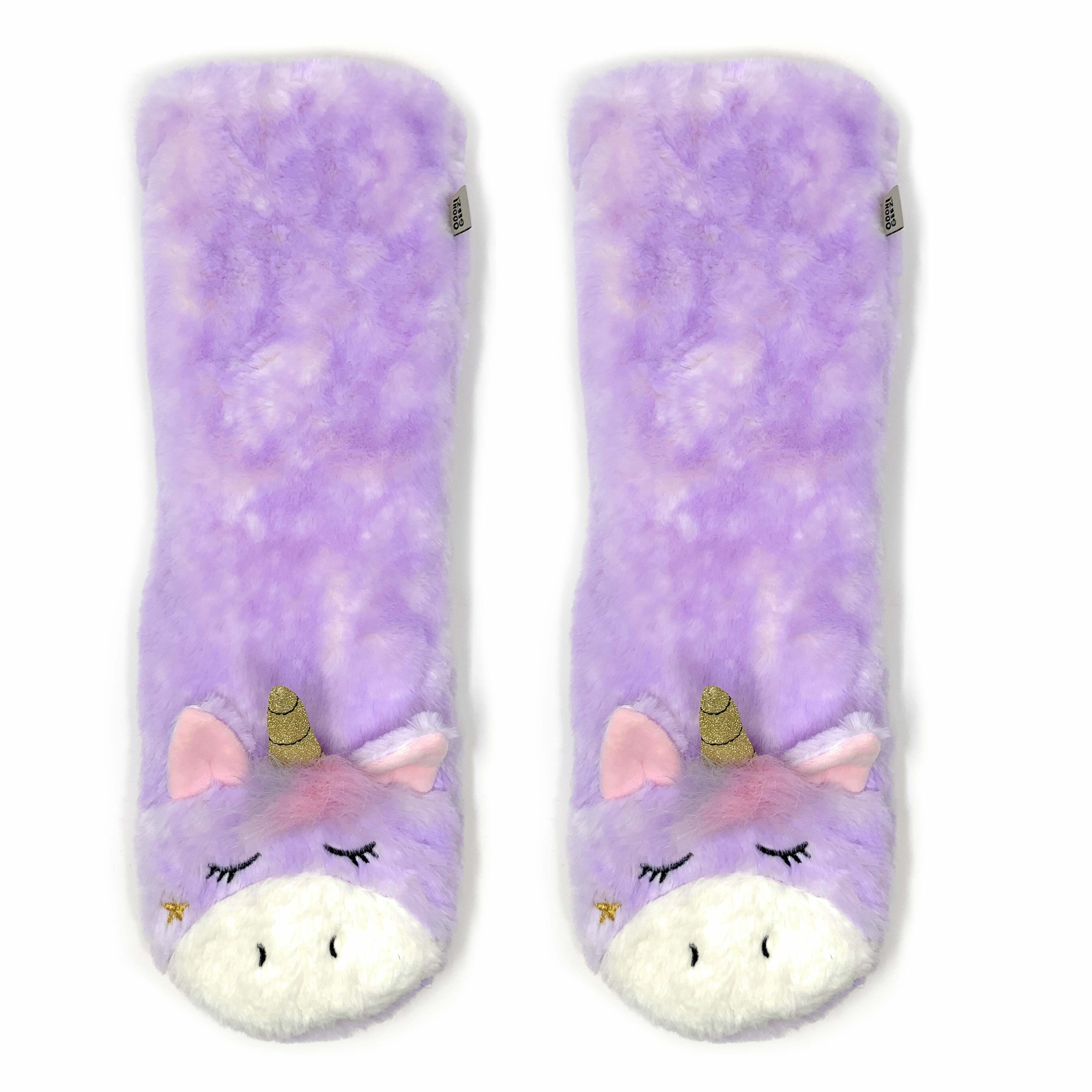 Cozy Magic Unicorn Plush Slipper Socks - Perfect Gift for Halloween, Christmas, Valentine