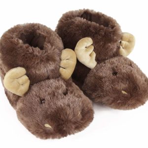 Cozy Moose Critter Slippers - Perfect Holiday Gift for Loved Ones This Season