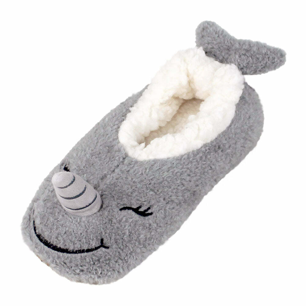 Cozy Narwhal Sock Slippers - Perfect Gift for Halloween, Christmas, Valentine