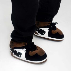 Cozy OG' Brown Sneaker Slippers - Perfect Gift for Halloween, Christmas, Valentine