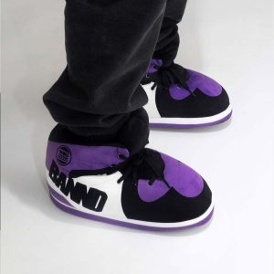 Cozy OG' Purple Sneaker Slippers - Perfect Gift for Halloween, Christmas, Valentine