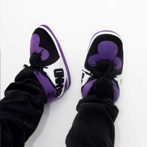 Cozy OG' Purple Sneaker Slippers - Perfect Gift for Halloween, Christmas, Valentine