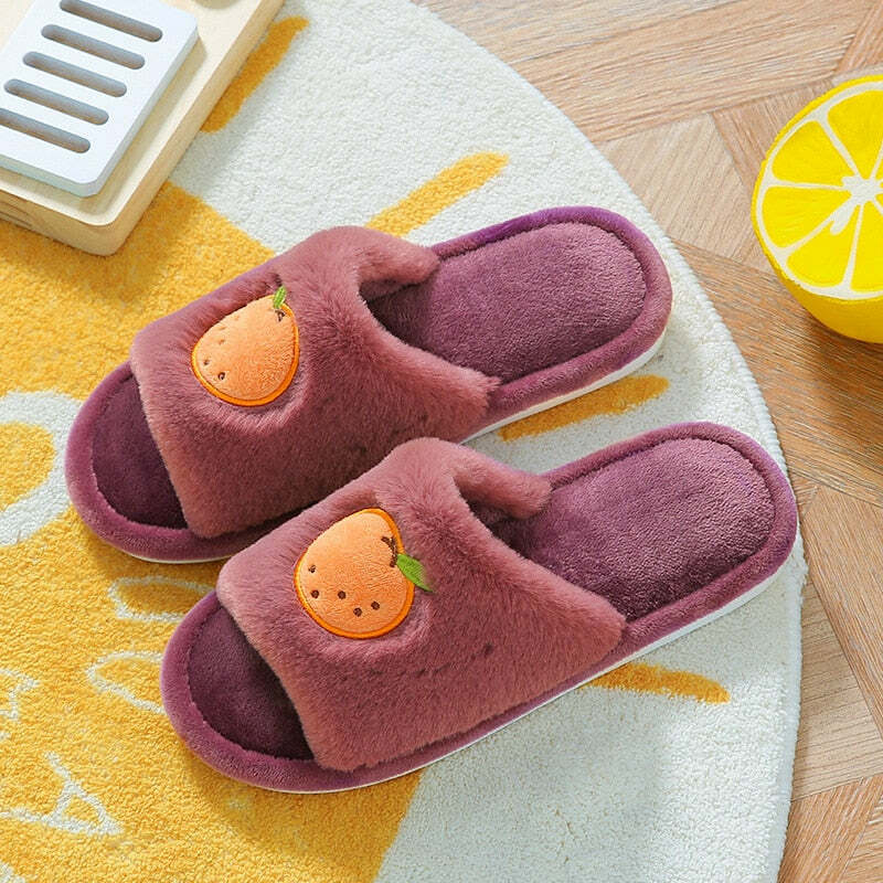 Cozy Orange Slippers - Perfect Gift for Loved OnesHoliday Season