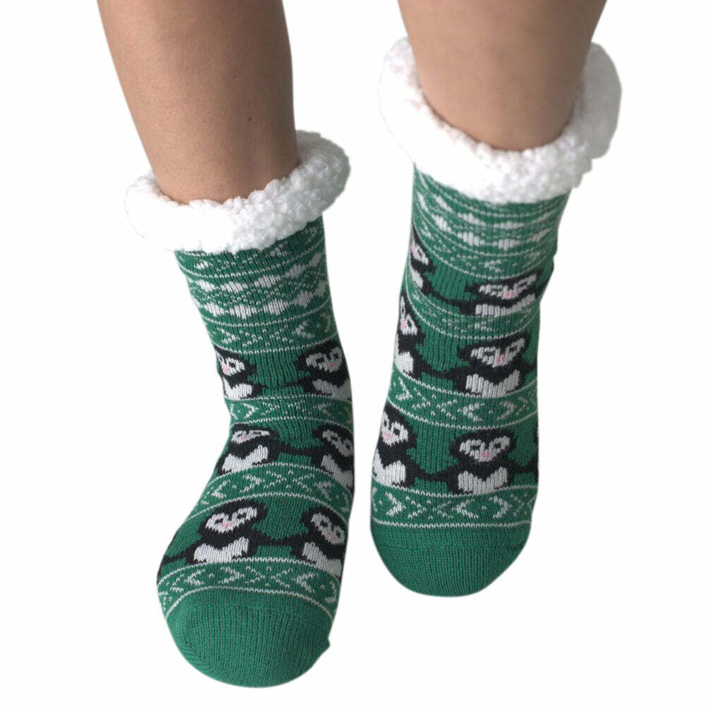 Cozy Penguin Dance Slipper Socks - Perfect Holiday Gift for Halloween, Christmas, Valentine