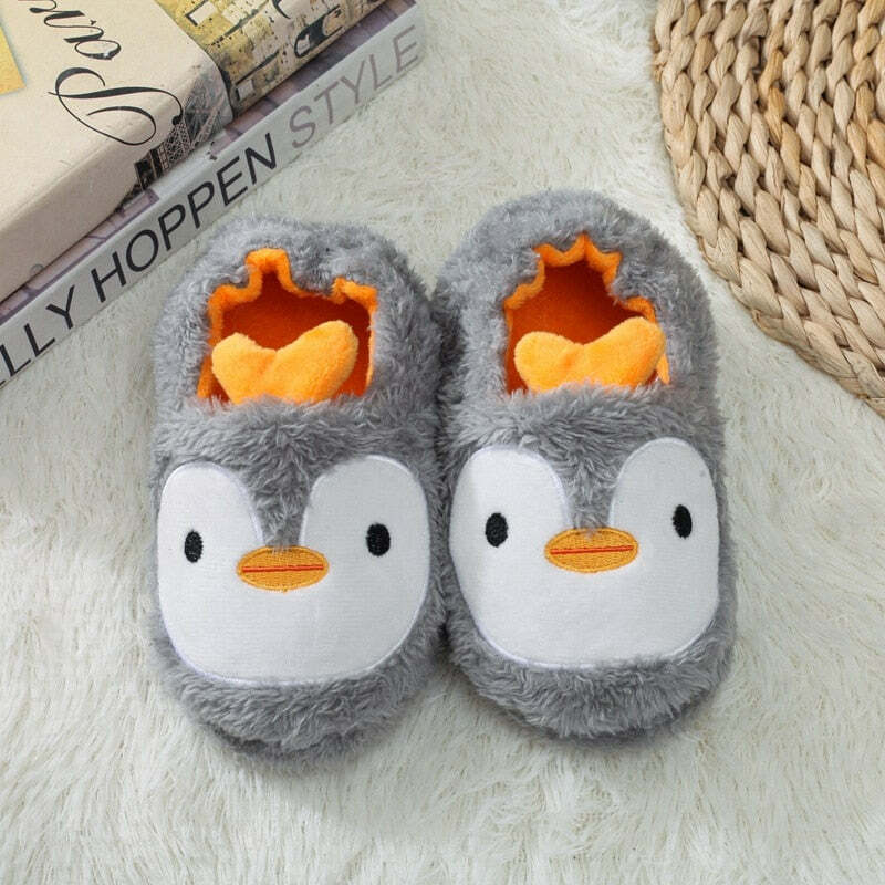 Cozy Penguin Slippers for Kids - Perfect Holiday Gift for Halloween, Christmas, Valentine