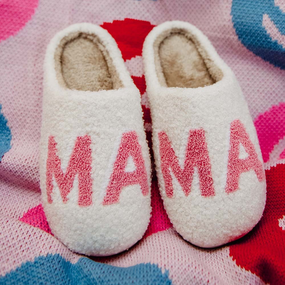 Cozy Pink MAMA House Slippers - Perfect Gift for Loved OnesHoliday Season