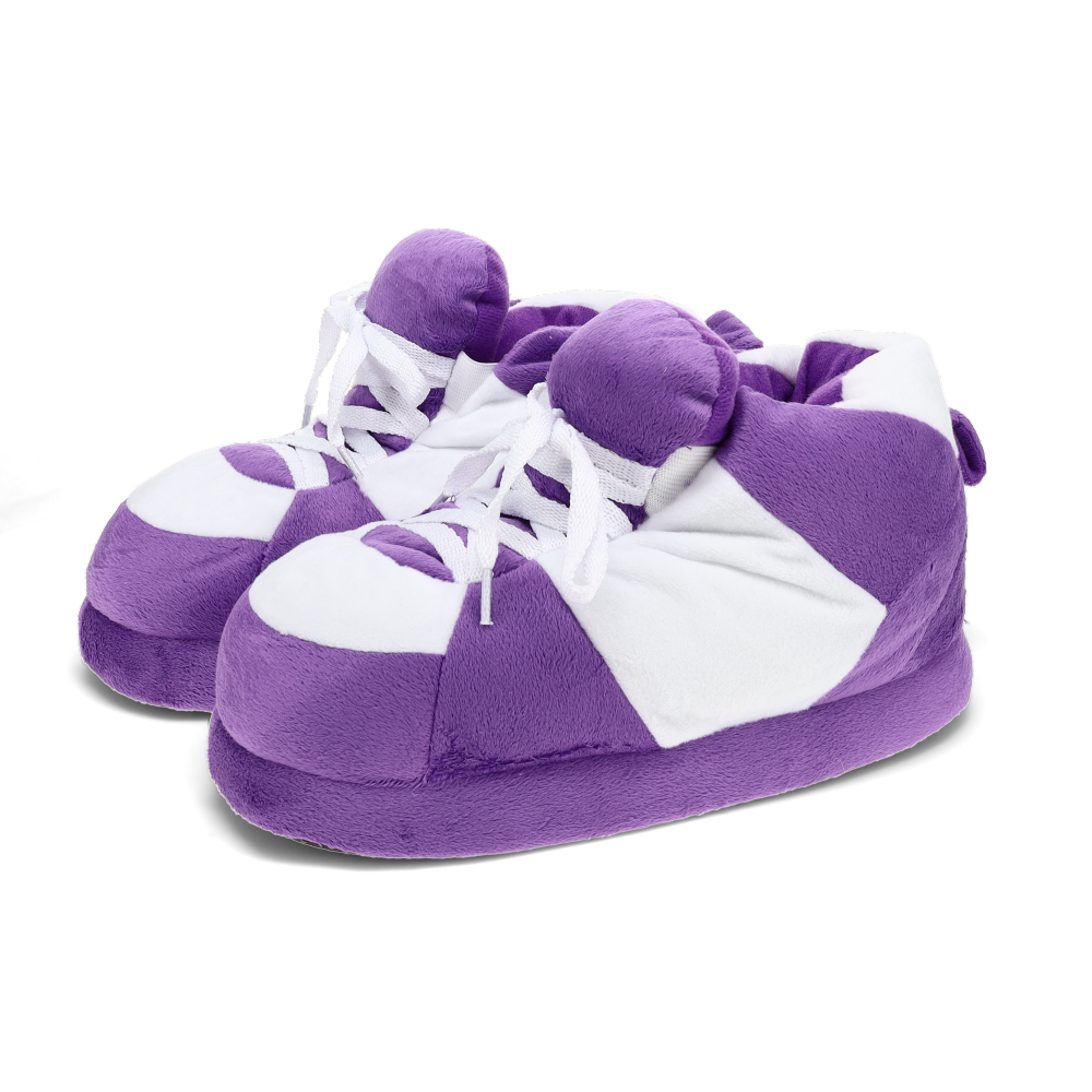 Cozy Purple and White Slippers - Perfect Gift for Loved OnesHoliday Season