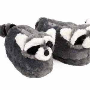 Cozy Raccoon Slippers - Perfect Gift for Halloween, Christmas, Valentine