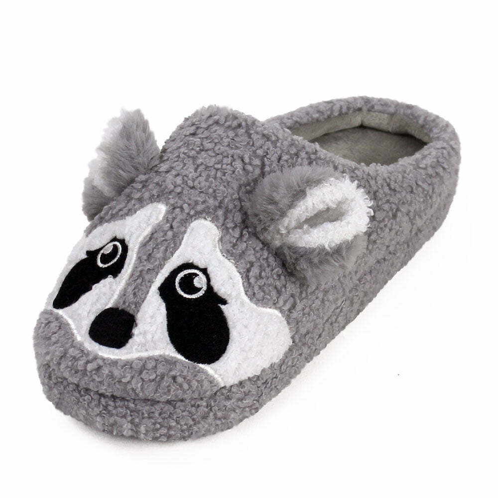 Cozy Raccoon Slippers - Perfect Gift for Halloween, Christmas, Valentine